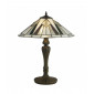 Lampe Tiffany Gatsby Résine Bronze antique 2 ampoules 56cm|Lampes à poser|Luminaire Center