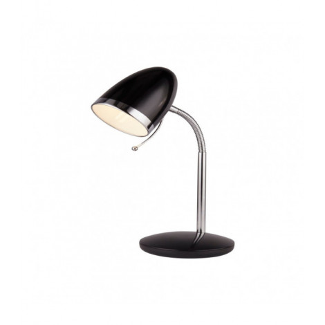 Lampe de table Boston Acier Noir 1 ampoule 37cm|Lampes à poser|Luminaire Center