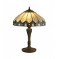 Lampe Tiffany Pearl Résine Bronze antique 2 ampoules 56cm|Lampes à poser|Luminaire Center