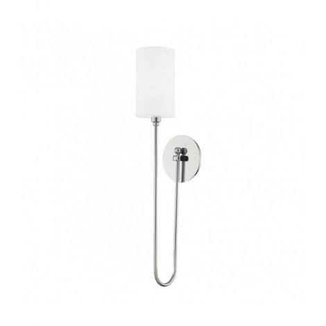 Lampe avec abat jour Harlem Acier Nickel poli 1 ampoule 61cm|Lampes à poser|Luminaire Center