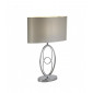 Lampde de table Loopy Tissu,acier doux Argent,chrome 1 ampoule 41,5cm|Lampes à poser|Luminaire Center