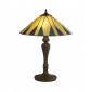 Lampe Tiffany Charleston Résine Bronze antique 2 ampoules 56cm|Lampes à poser|Luminaire Center