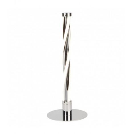 Lampe LED intégré Twister Acier Gris 1 ampoule 35,5cm|Lampes à poser|Luminaire Center