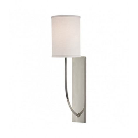 Lampe avec abat jour Colton Laiton Nickel poli 1 ampoule 43,2cm|Lampes à poser|Luminaire Center