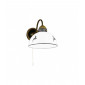 Lampe avec abat jour Nonna Laiton antique 1 ampoule 20cm|Lampes à poser|Luminaire Center