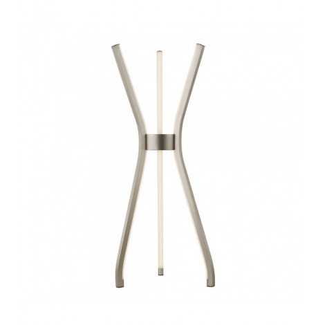 Lampe de table Tripod Aluminium Nickel satiné 3 ampoules 53cm|Lampes à poser|Luminaire Center