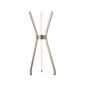Lampe de table Tripod Aluminium Nickel satiné 3 ampoules 53cm|Lampes à poser|Luminaire Center