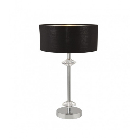 Lampe de table New Orleans Acier doux Chrome 1 ampoule 46cm|Lampes à poser|Luminaire Center