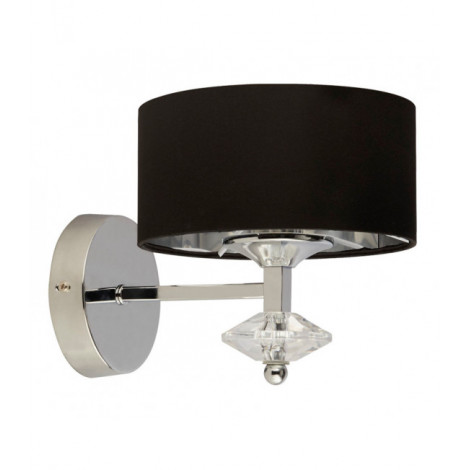Lampe avec abat jour New Orleans Acier Noir 1 ampoule 21cm|Lampes à poser|Luminaire Center