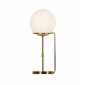 Lampe de table globe Sphere Verre,métal Laiton blanc,antique 1 ampoule 50cm|Lampes à poser|Luminaire Center