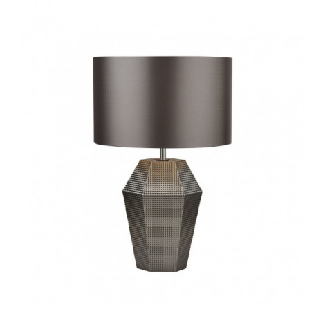 Lampe de table Table Verre Chrome fumé 1 ampoule 49cm|Lampes à poser|Luminaire Center