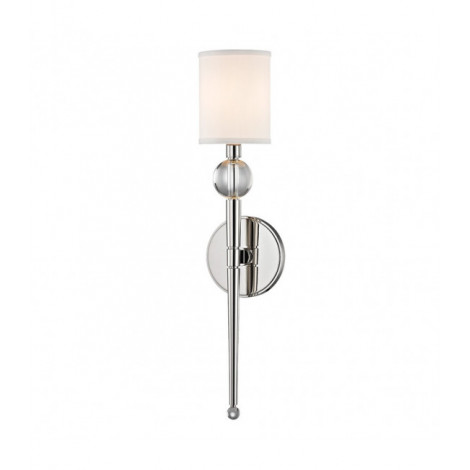 Lampe avec abat jour Rockland Acier Nickel poli 1 ampoule 52,1cm|Lampes à poser|Luminaire Center