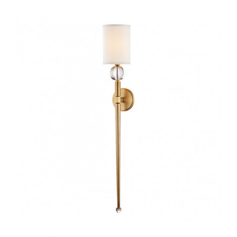 Lampe avec abat jour Rockland Acier Laiton 1 ampoule 92,7cm|Lampes à poser|Luminaire Center