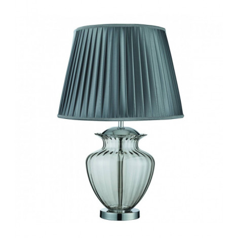Lampe de table Elina Chrome,fumé 1 ampoule 69cm|Lampes à poser|Luminaire Center