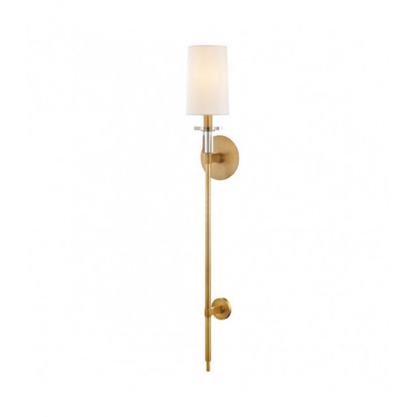 Lampe avec abat jour Amherst Acier Laiton 1 ampoule 91,4cm|Lampes à poser|Luminaire Center