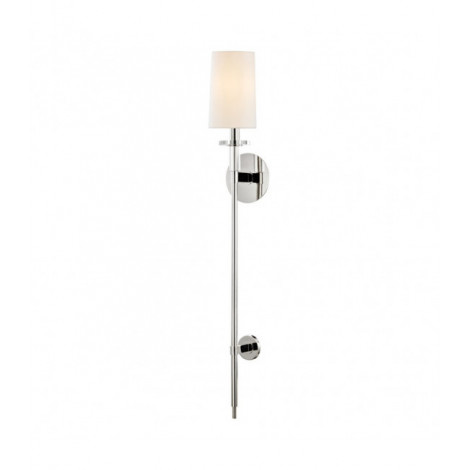 Lampe avec abat jour Amherst Acier Nickel poli 1 ampoule 91,4cm|Lampes à poser|Luminaire Center