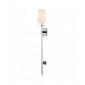 Lampe avec abat jour Amherst Acier Nickel poli 1 ampoule 91,4cm|Lampes à poser|Luminaire Center