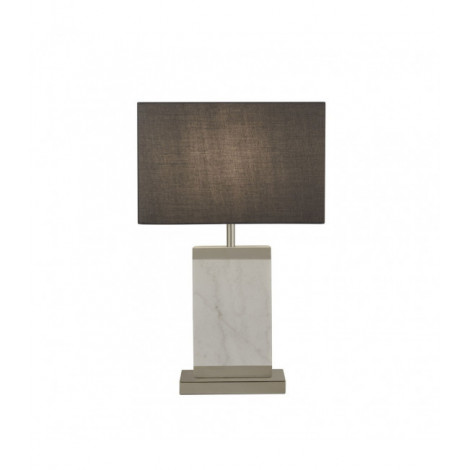 Lampe de table Table Acier doux Nickel satiné 1 ampoule 55cm|Lampes à poser|Luminaire Center