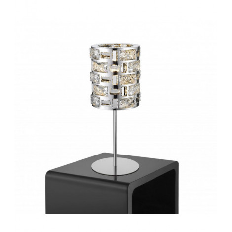 Lampe Design Lola Chrome 1 ampoule 41cm|Lampes à poser|Luminaire Center