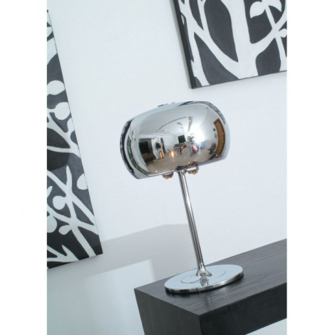 Lampe Design Deni Chrome 3 ampoules 33cm|Lampes à poser|Luminaire Center