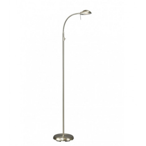 Lampe de lecture Bamberg Nickel satiné 1 ampoule 140cm|Lampes à poser|Luminaire Center