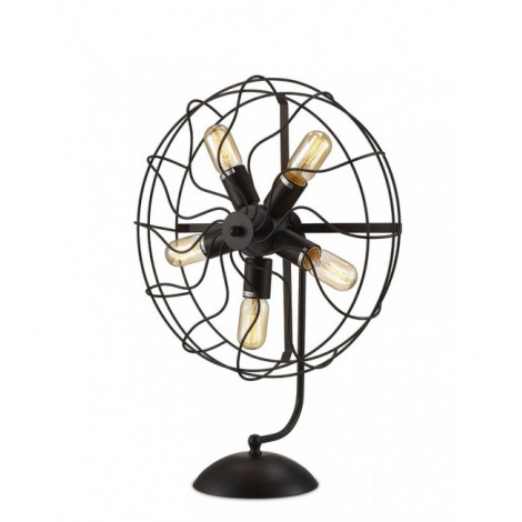 Lampe de table Claudia Noir 5 ampoules 64cm|Lampes à poser|Luminaire Center