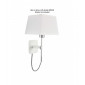 Lampe avec abat jour Habana blanc 1 ampoule 26-32cm|Lampes à poser|Luminaire Center