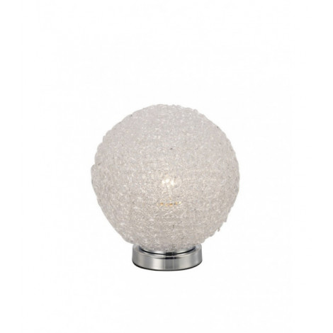Lampe de table Fusion Chrome poli 1 ampoule 26cm|Lampes à poser|Luminaire Center