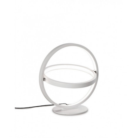 Lampe LED intégré Orbital blanc 2 ampoules 31cm|Lampes à poser|Luminaire Center
