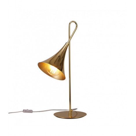 Lampe de table Jazz Or poli 1 ampoule 58cm|Lampes à poser|Luminaire Center