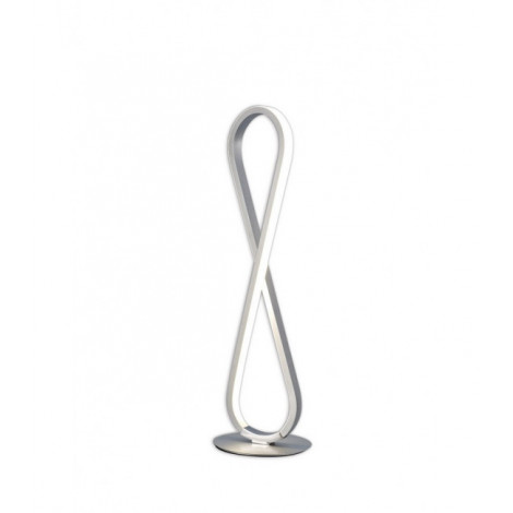 Lampe LED intégré Bucle Argent 1 ampoule 50,5cm|Lampes à poser|Luminaire Center