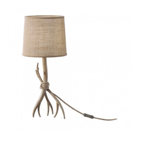 Lampe de table Sabina Immitation bois 1 ampoule 57cm|Lampes à poser|Luminaire Center