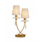 Lampe de table Sophie Or peint 2 ampoules 54cm|Lampes à poser|Luminaire Center