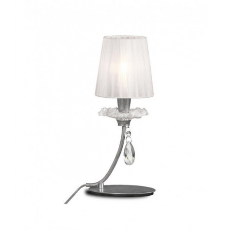 Lampe de table Sophie Argent peint 1 ampoule 47cm|Lampes à poser|Luminaire Center
