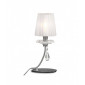 Lampe de table Sophie Argent peint 1 ampoule 47cm|Lampes à poser|Luminaire Center