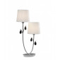 Lampe de table Andrea Chrome poli 2 ampoules 63cm|Lampes à poser|Luminaire Center
