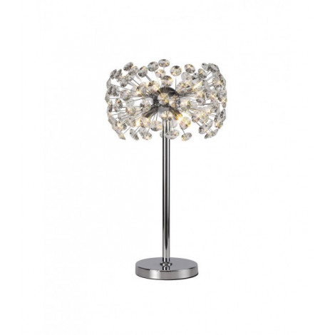 Lampe Design Cristal k9 Chrome poli 6 ampoules 60,5cm|Lampes à poser|Luminaire Center