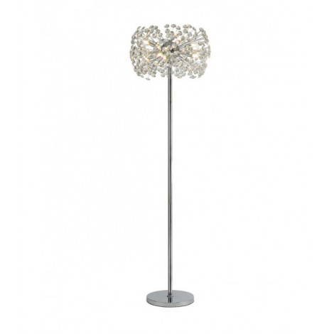 Lampe Design Cristal k9 Chrome poli 8 ampoules 170,3cm|Lampes à poser|Luminaire Center