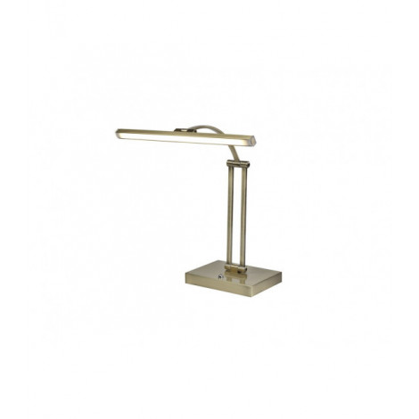 Lampe de table Laiton antique 1 ampoule 42cm|Lampes à poser|Luminaire Center
