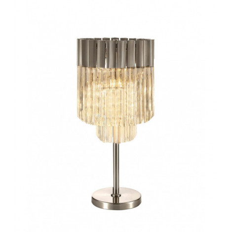 Lampe Design Nickel poli 3 ampoules 65cm|Lampes à poser|Luminaire Center