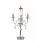 Lampe Design Cristal k9 Chrome poli 3 ampoules 68cm|Lampes à poser|Luminaire Center