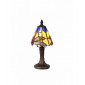 Lampe Tiffany Cristal k9 Orange,noir,or,bleu 1 ampoule 33cm|Lampes à poser|Luminaire Center