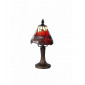 Lampe Tiffany Cristal k9 Rose,noir,or,violet 1 ampoule 33cm|Lampes à poser|Luminaire Center