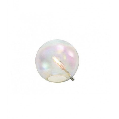 Lampe de table Chrome poli,irisé 1 ampoule 20cm|Lampes à poser|Luminaire Center