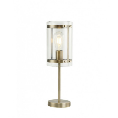 Lampe de table Laiton antique 1 ampoule 48,5cm|Lampes à poser|Luminaire Center