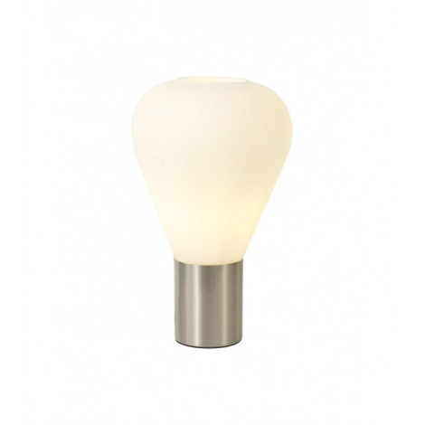 Lampe de table globe Nickel satiné 1 ampoule 38cm|Lampes à poser|Luminaire Center