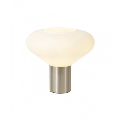 Lampe de table globe Nickel satiné 1 ampoule 28cm|Lampes à poser|Luminaire Center