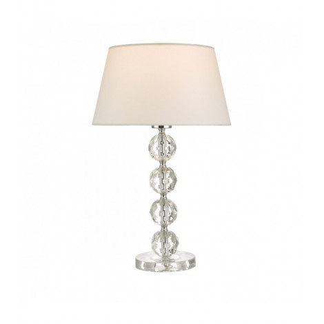 Lampe de table Aletta Transparent 1 ampoule 48cm|Lampes à poser|Luminaire Center