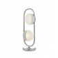 Lampe LED intégré Axelia Chrome poli,plastique givré blanc 2 ampoules 37cm|Lampes à poser|Luminaire Center