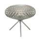 Lampe Design Bibiana Chrome poli,verre fumé 1 ampoule 26,5cm|Lampes à poser|Luminaire Center